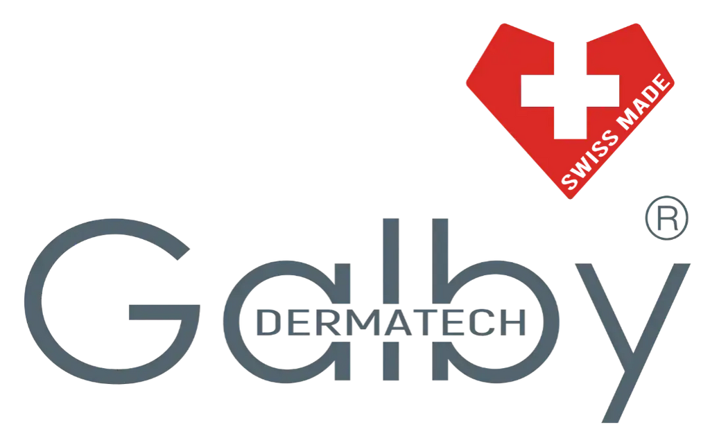Logo Galby Dermatech, soins suisses Swiss Made Microbiome-Tech